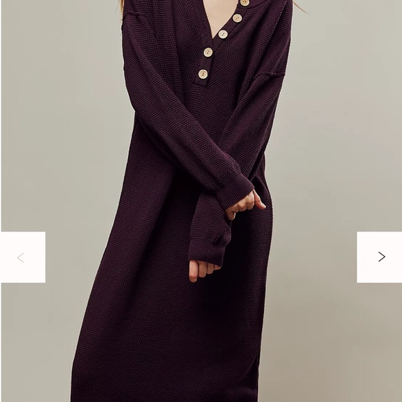 Free People Dresses & Skirts - Free People Elegant Purple Knit Dress